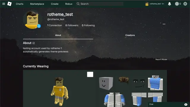 screenshot of theme Duskglen