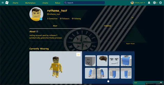 screenshot of theme Mariners