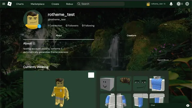 screenshot of theme Forest