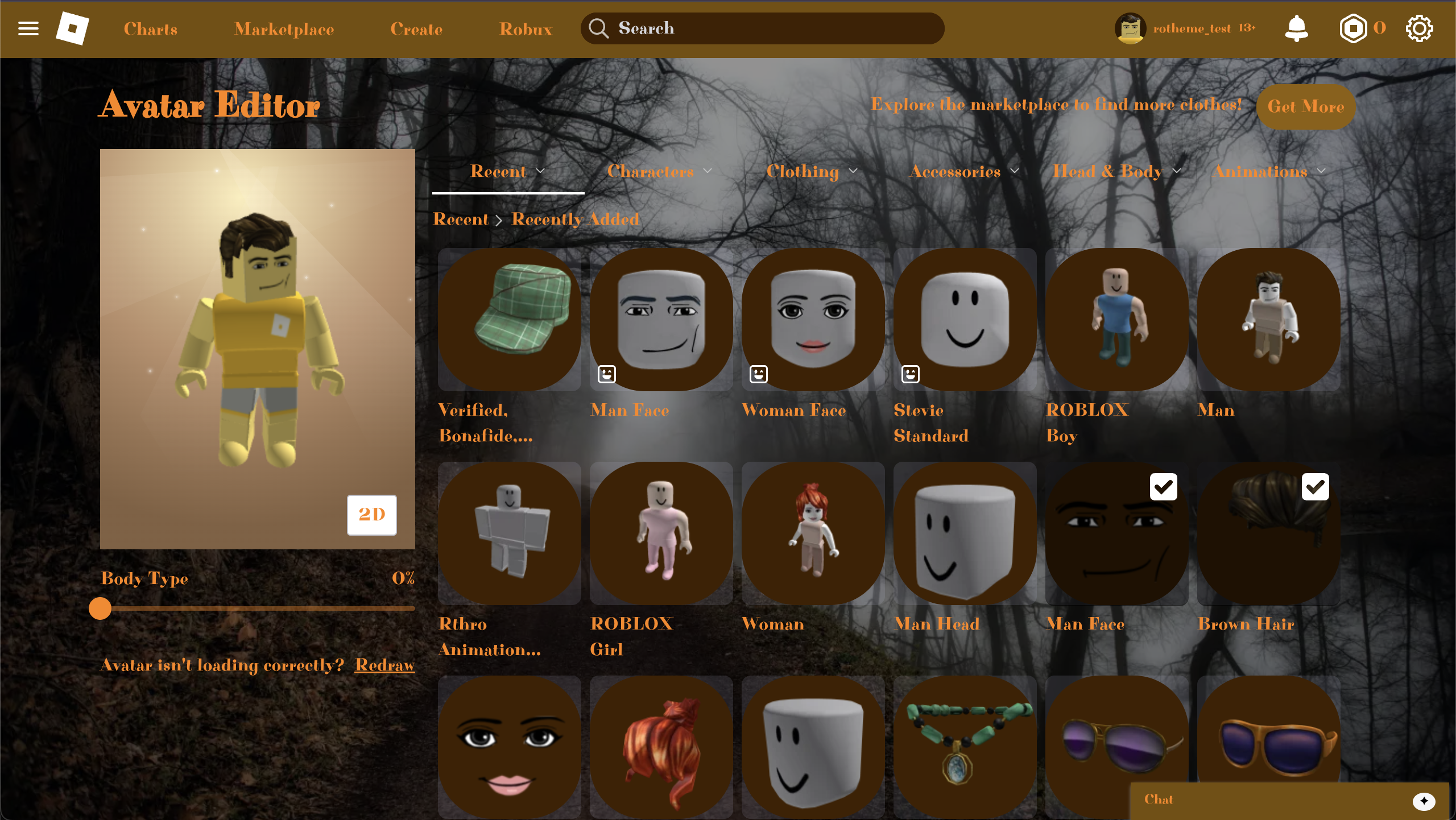 screenshot of theme