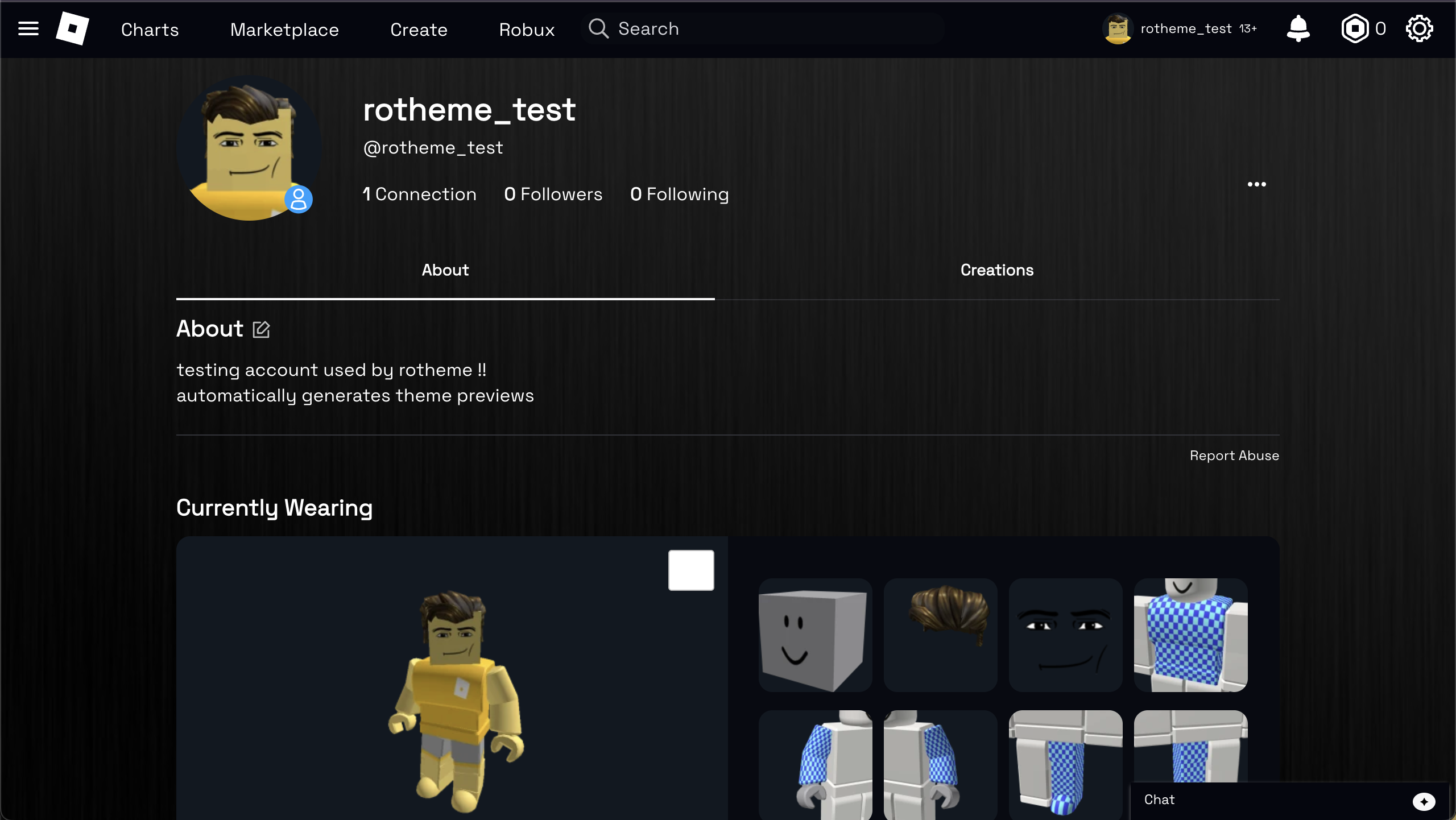 screenshot of theme