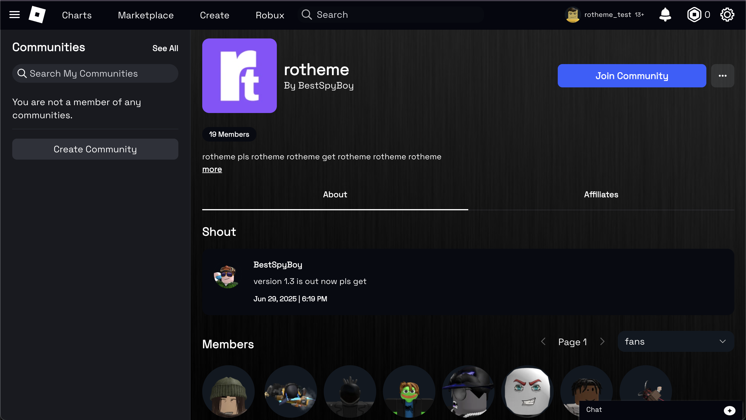 screenshot of theme