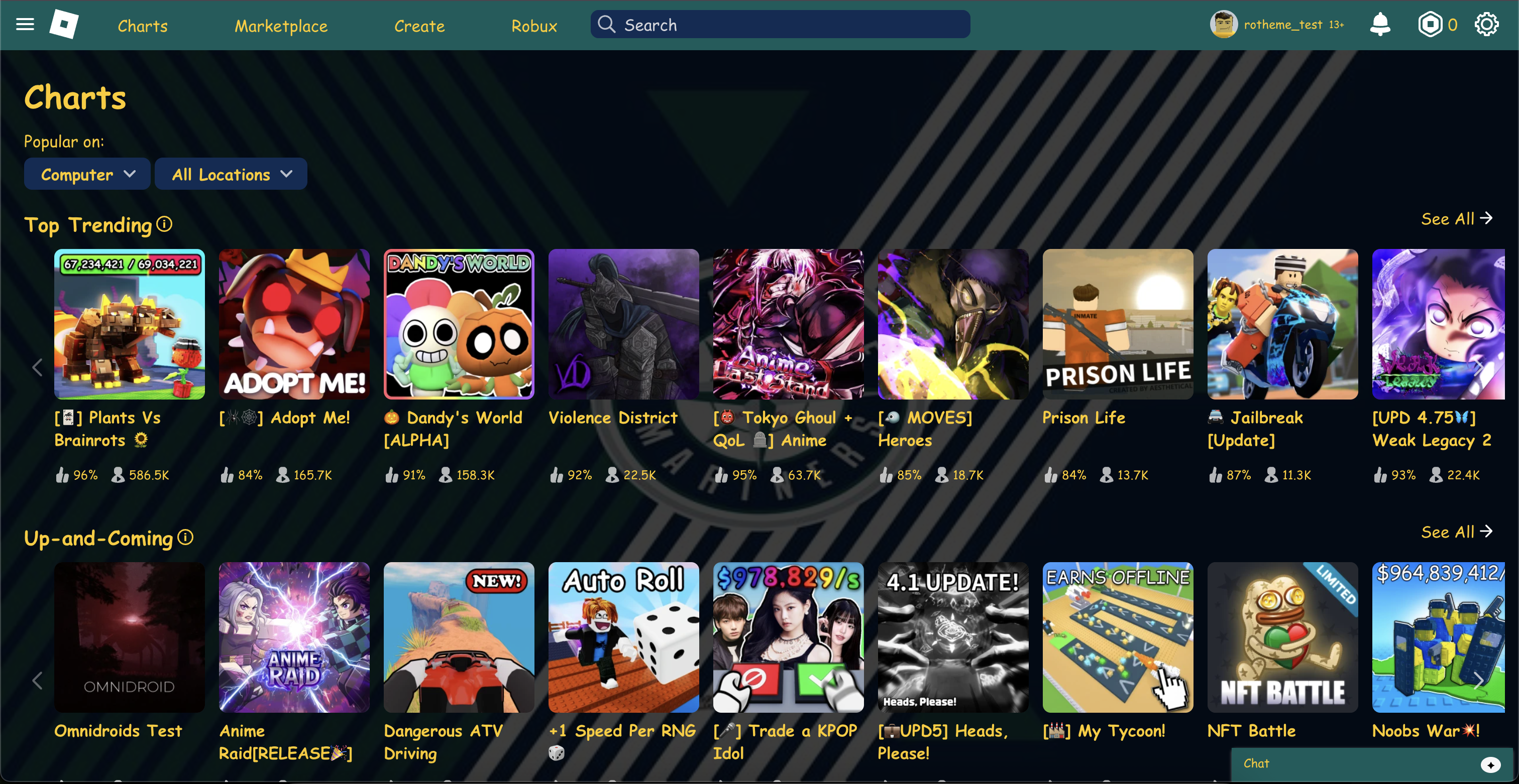 screenshot of theme